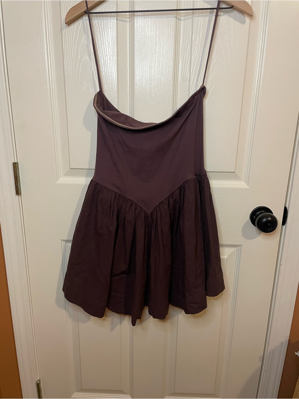 Free People Onda Drop Waist Tube Mini Dress in Brown Size XS - Picture 3 of 9